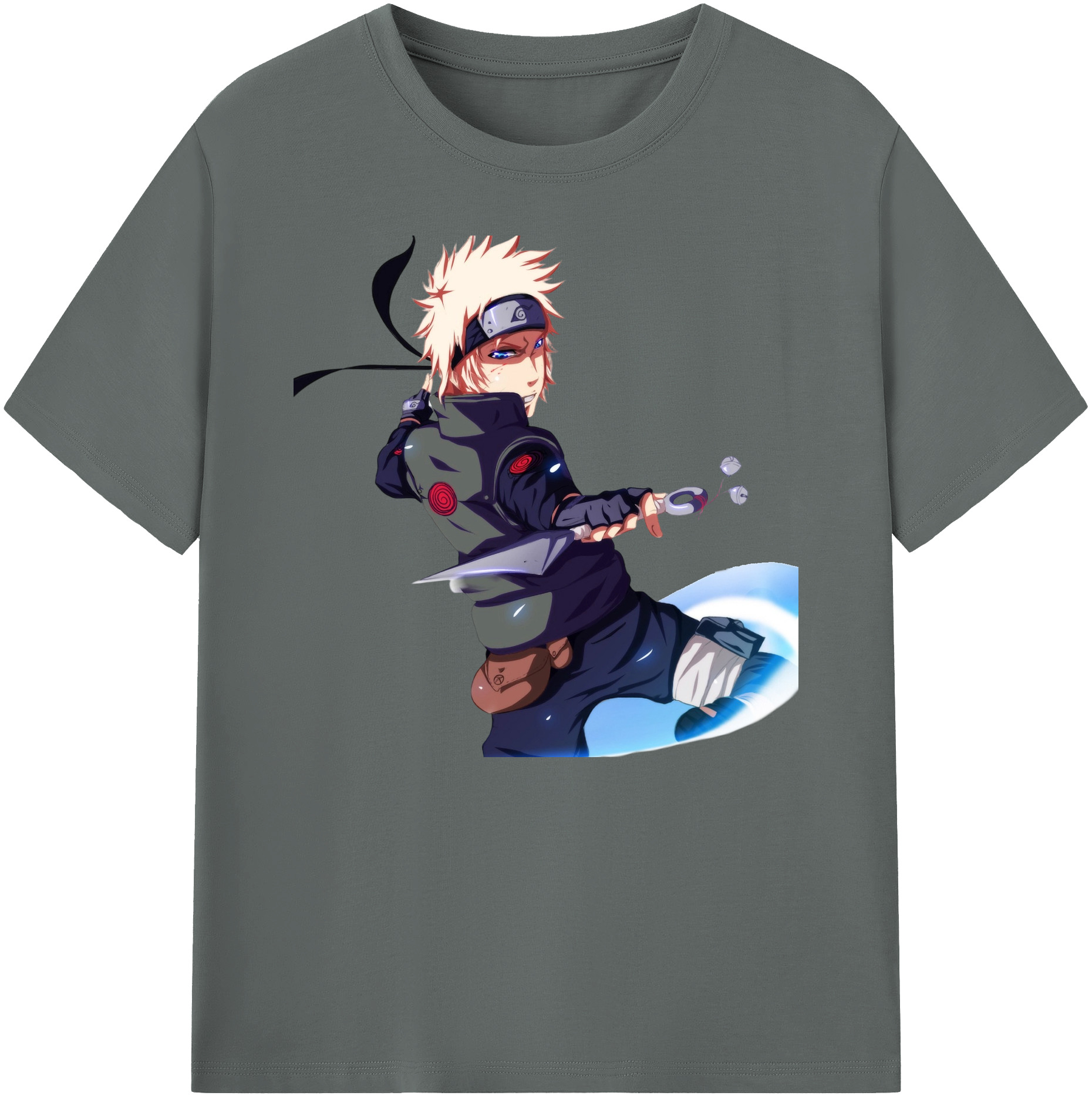 （画像用） NARUTO -ナルト- 波風 ミナト Namikaze Minato 綿100％ メンズ半袖Tシャツ｜肌触りやわらか＆通気性